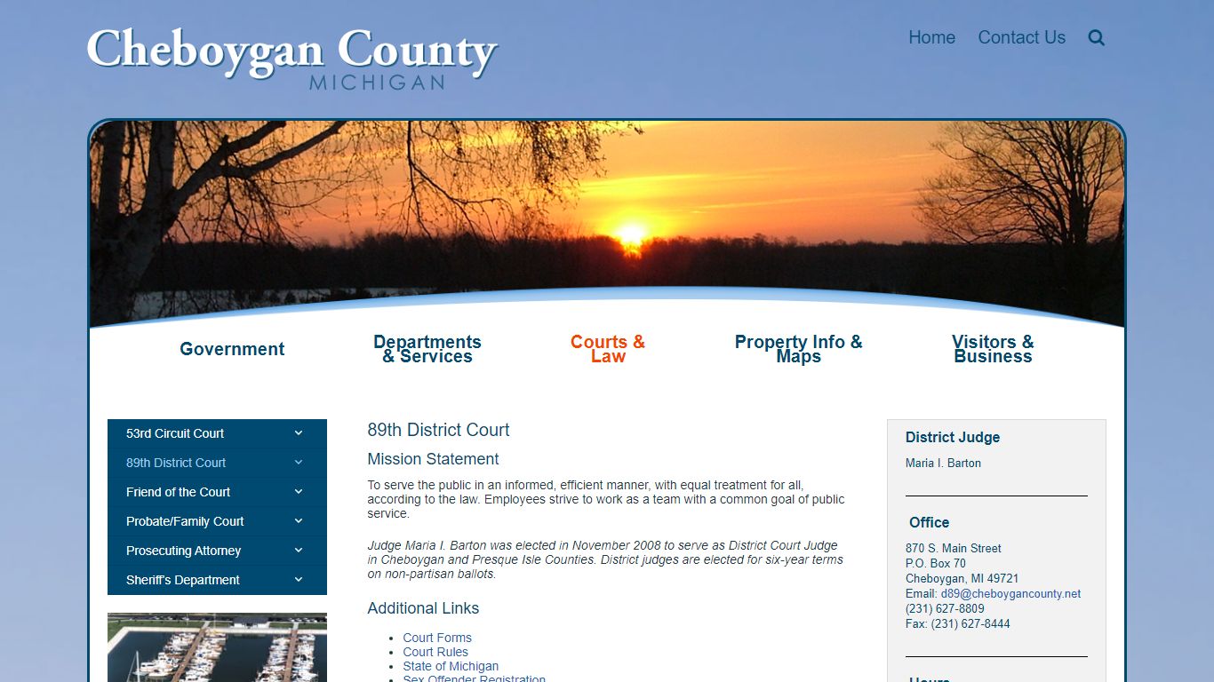 89th District Court Cheboygan County Michigan